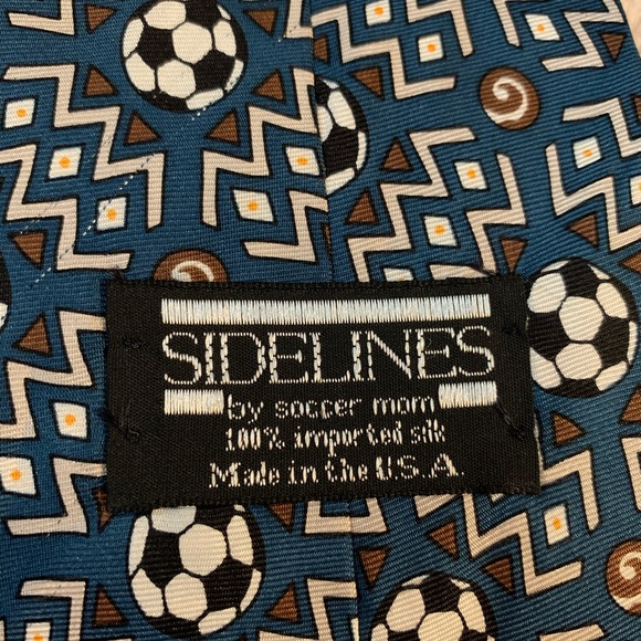 SIDELINES BY SOCCER MOM SOCCER BALL TIE - Picture 3 of 3
